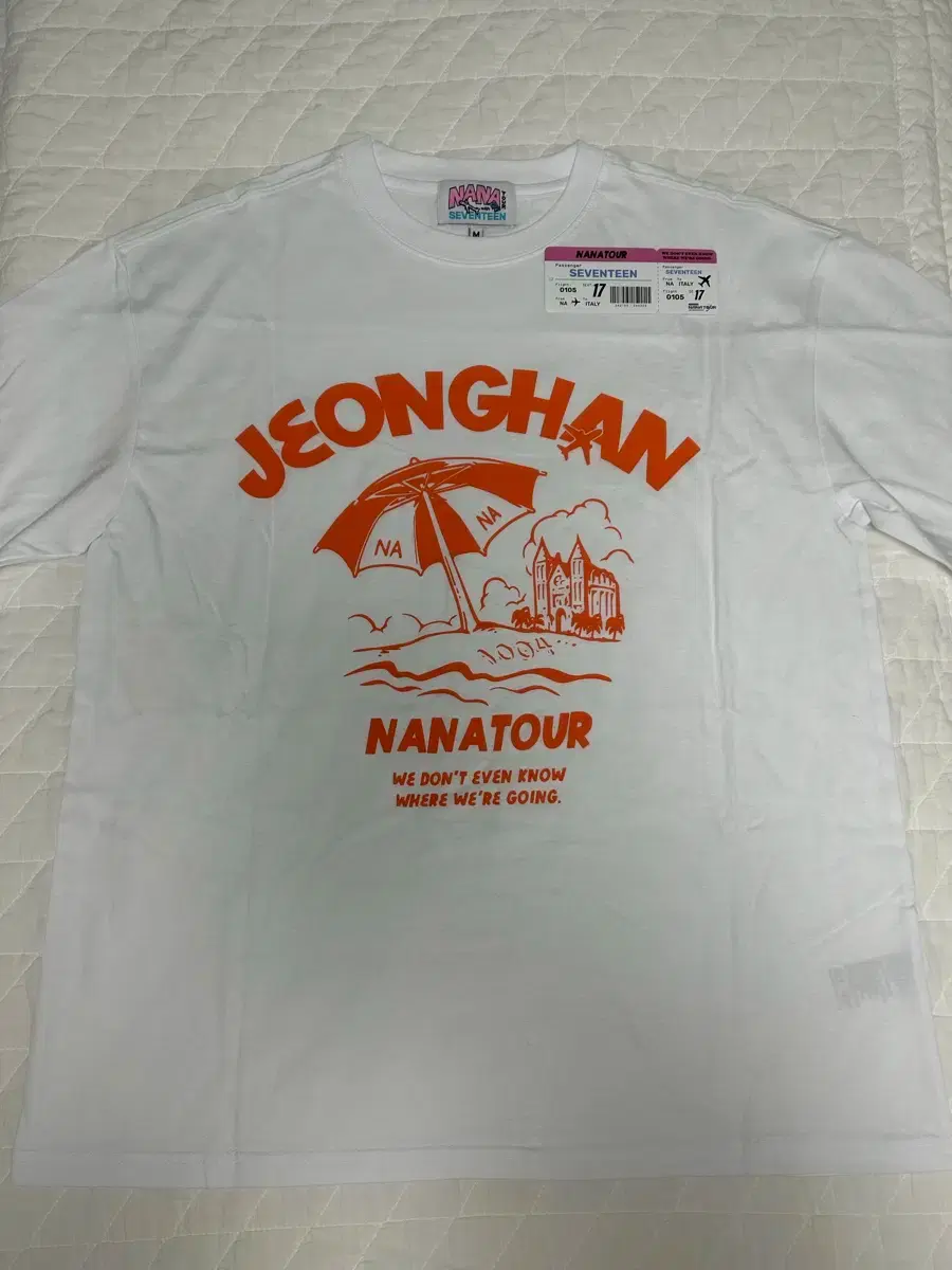 Seventeen Jeonghan Nana Tour T-shirt M Italy version | Bunjang Global